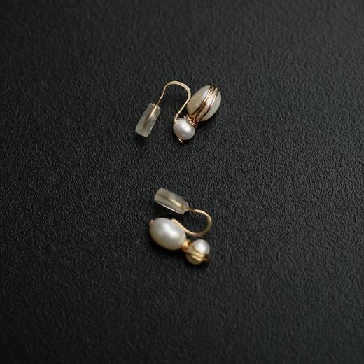 SpoiledBrat Jewelry不规则珍珠耳夹 商品图1