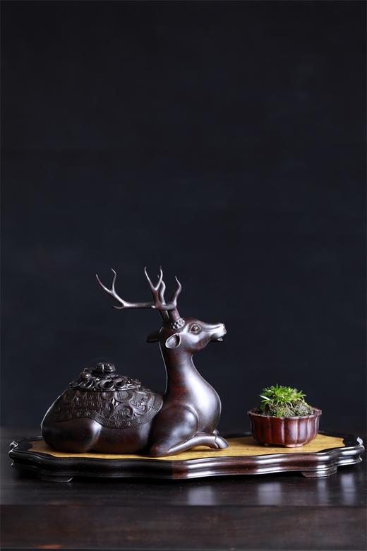 卧鹿纳福°血檀小香炉 商品图3