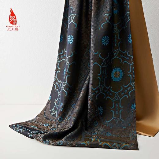 SAINTJOY/上久楷 宋锦双面披肩 如意盘长 CJ13262-1 商品图5