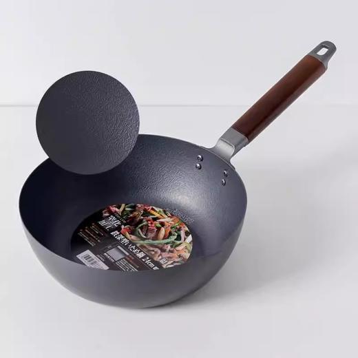 下村氮化窒化工艺家用无涂层煎炒锅28CM 商品图2