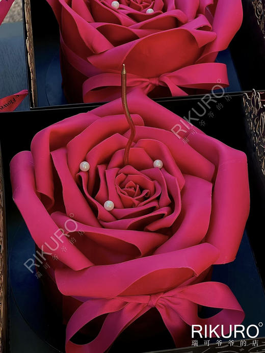 🌹玫瑰之心 | 弗洛伊德翻糖玫瑰生日蛋糕 商品图0