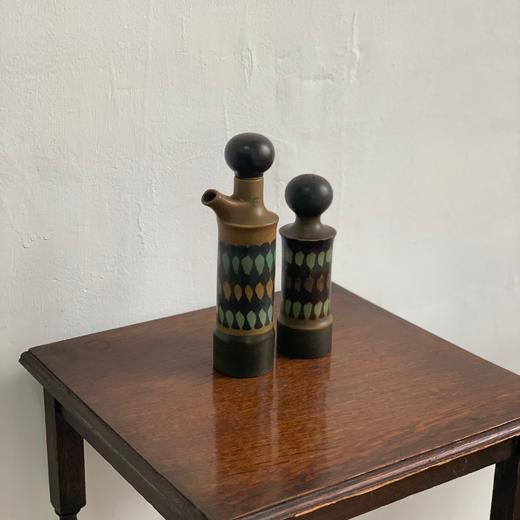 1960s西德顶级瓷器品牌W.Goebel稀有几何纹酱油瓶/调料罐 商品图5