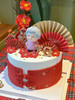 福字旗袍祝寿蛋糕 商品缩略图1