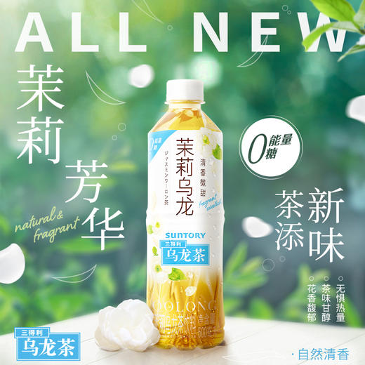 三得利乌龙茶茉莉清香口味500ml/瓶  1箱15瓶茶饮料 商品图0