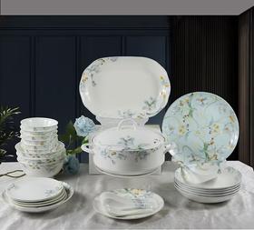 凡瑞斯香满庭苑50头10人用骨瓷餐具