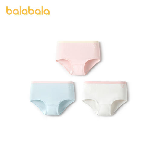 巴拉巴拉女童内裤棉平角儿童三角短裤小童宝宝萌不夹PP亲肤三条装 商品图4