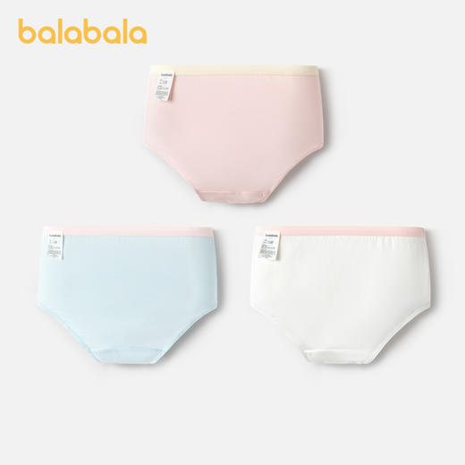 巴拉巴拉女童内裤棉平角儿童三角短裤小童宝宝萌不夹PP亲肤三条装 商品图2