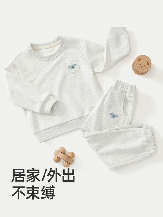 贝肽斯儿童套装春秋2024新款洋气时髦男女童休闲卫衣运动服两件套 商品图1