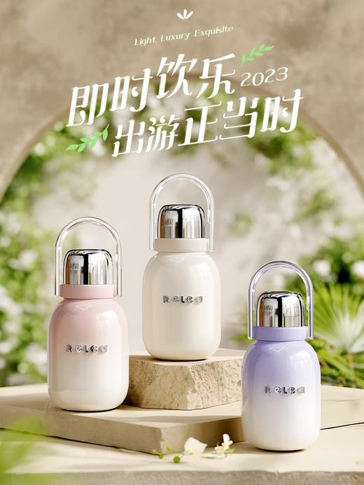 物生物大容量保温水壶316不锈钢保温杯高颜值2024新款女吸管水杯 商品图2