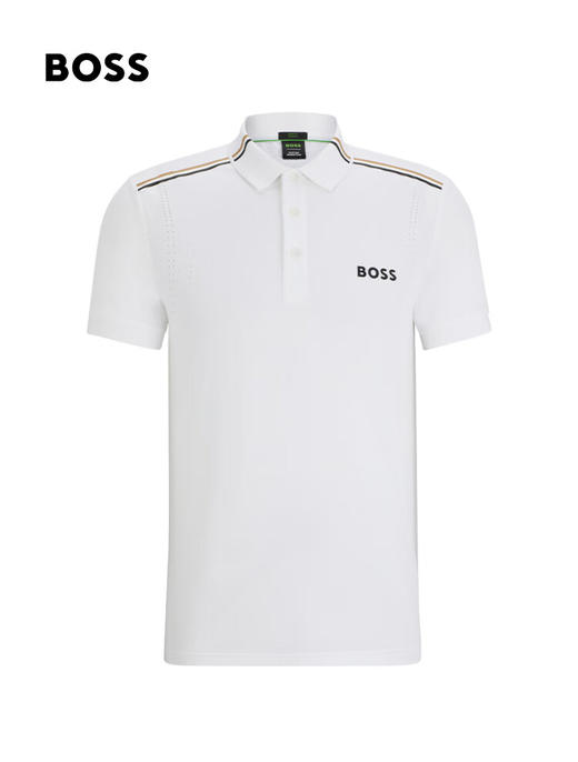 HUGO BOSS POLO男  50506186-100 白色.100%聚酯纤维 商品图4