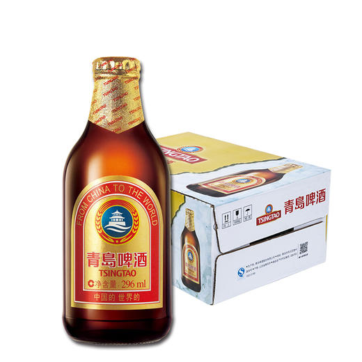 青岛啤酒 小棕金啤酒 4.3%vol 296ml*24瓶 商品图0