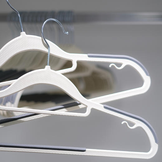 【赠10个挂钩】干湿两用衣架 30个装 防滑凹槽 不滑落 商品图1