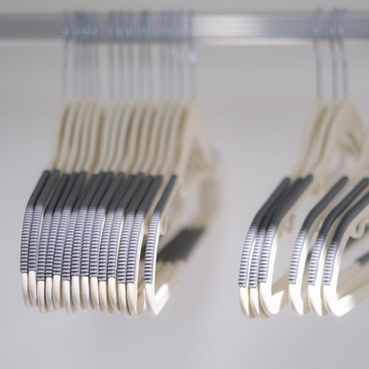 【赠10个挂钩】干湿两用衣架 30个装 防滑凹槽 不滑落 商品图5