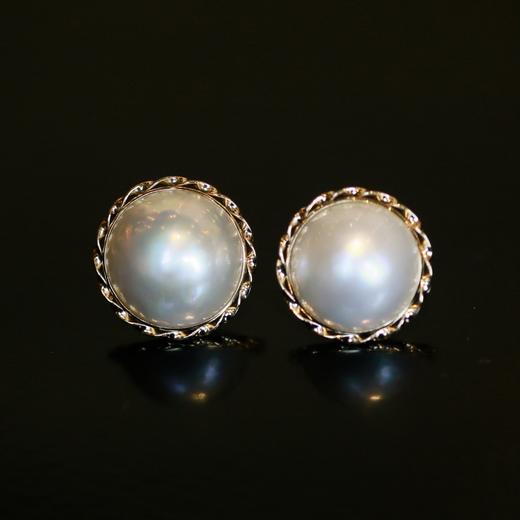 SpoiledBrat Jewelry18k金马贝珍珠气质耳钉 商品图0