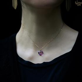 SpoiledBrat Jewelry18k黄紫晶项链