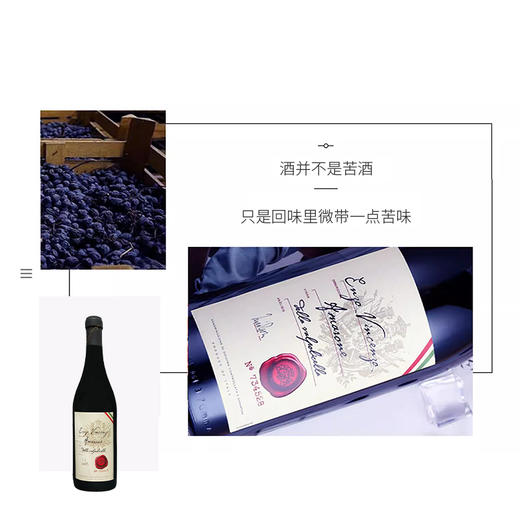 意大利进口恩佐文森阿玛罗尼干红葡萄酒750ml 商品图4