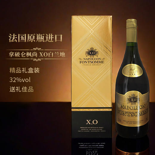 法国进口拿破仑枫尚 XO白兰地 700ml 32%Vol. 商品图0