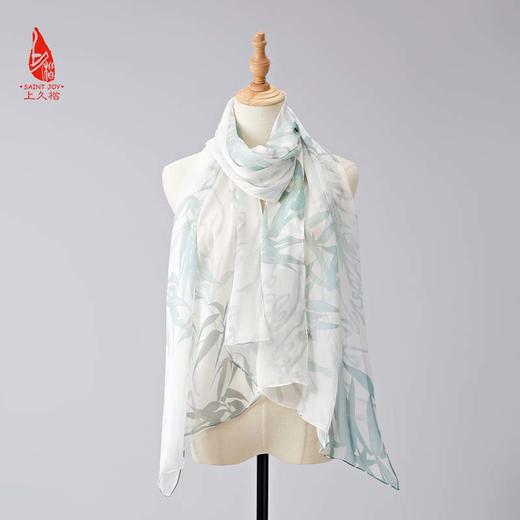 SAINTJOY/上久楷夏季真丝长巾 桑蚕丝   竹影 CJS23037 商品图2