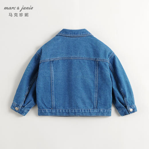马克珍妮女童满底绣花宽松牛仔外套儿童纯棉上衣春装新款240052 商品图2