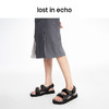 [福利价]lost in echo2024春季新品设计师品牌切面厚底增高填充双条带凉鞋 商品缩略图3