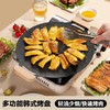 【多功能烤盘！轻油烟煎烤快】露营户外烤盘韩式铁板烧不沾煎盘烧烤盘家用便捷卡式炉烤肉盘，锅底平整,减少油烟滋长，不粘不糊 饮食更卫生。ry 商品缩略图1