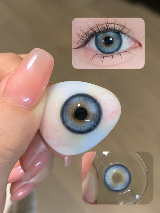 4Youthcon旗下 ·冰蓝泪&椰奶冰｜14.5mm白狮参考着色大直径｜韩产年抛  2片 商品图2