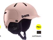 25/26BERN头盔Watts 2.0 MIPS Matte Blush w/Winter Liner 商品图0