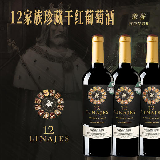 西班牙进口12家族珍藏干红葡萄酒750ml 商品图0