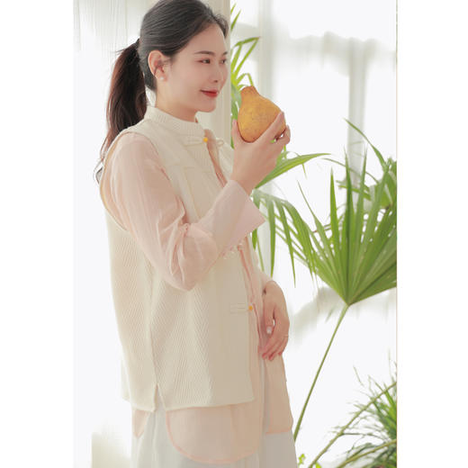 【清欢系列】马甲（22804085DK-凝脂） 商品图2