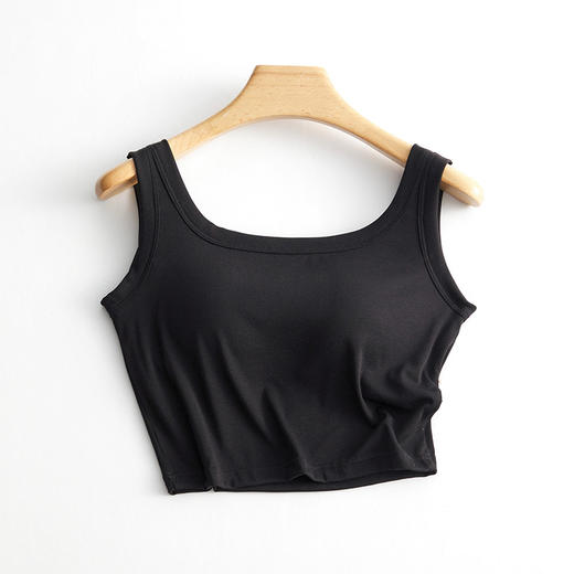 【现货】【金猪甄选】【穿在身材的肌底液】2024长新款女春夏肌底液U领小背心打底衫柔软弹力宽肩带小吊带H241050585 商品图0