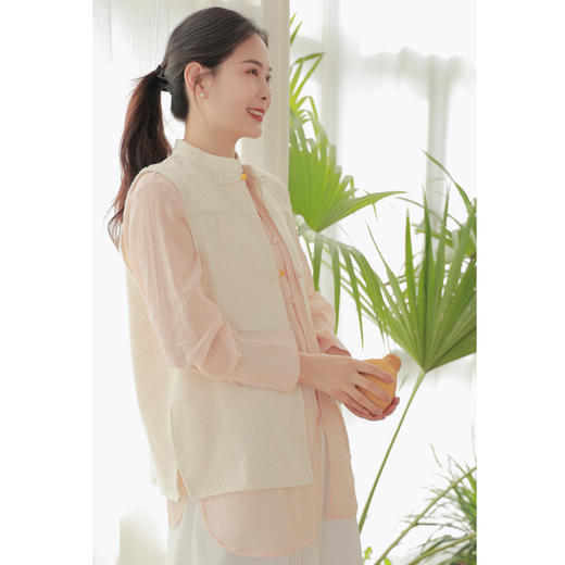 【清欢系列】马甲（22804085DK-凝脂） 商品图0