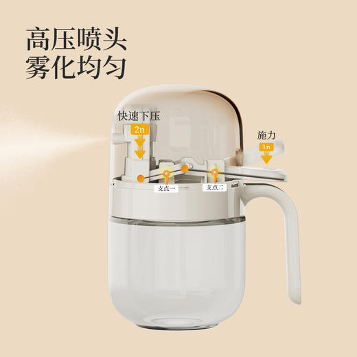 FaSoLa喷油壶雾化喷油瓶家用厨房专用喷雾式空气炸锅控油按压油壶 商品图1