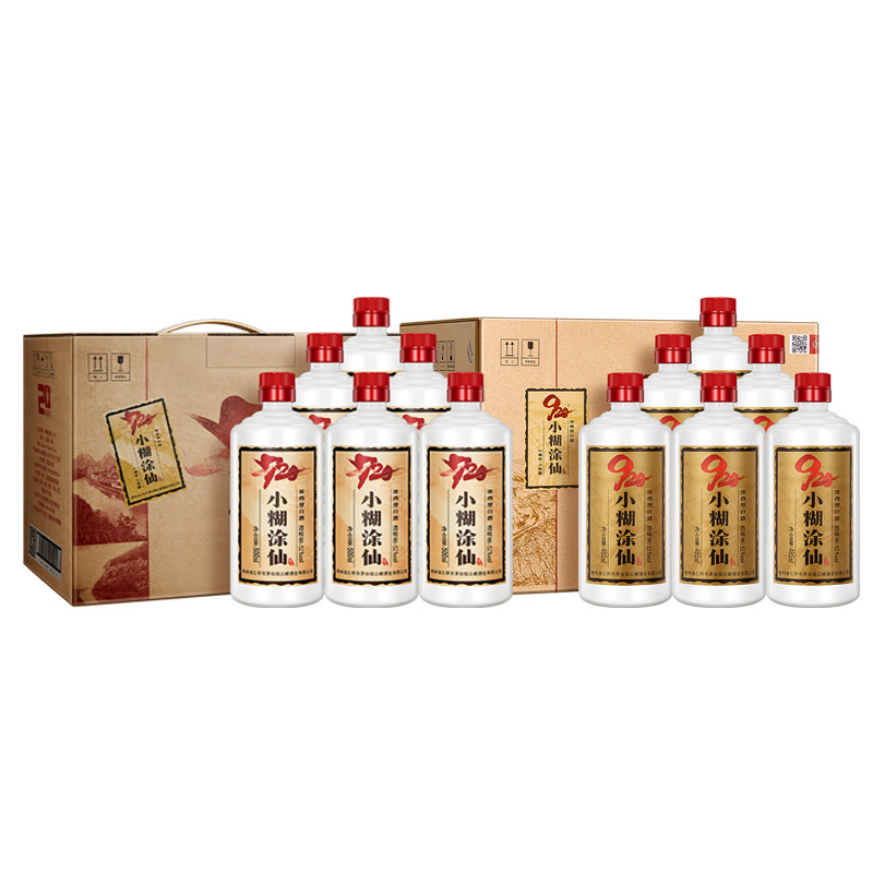 官方自营 小糊涂仙 52度 720 500ml*6瓶/箱 +920 485ml*6瓶/箱【组合装】