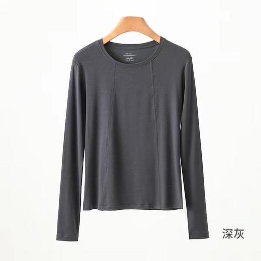 YZ竹纤维女士时尚面膜双线长袖打底衫09011 商品图3