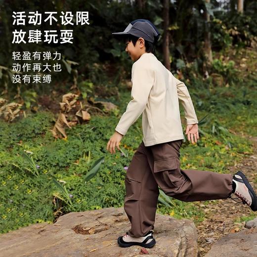 龙之涵 2024早春新品 亲子款踏春山涧系列微绒长袖衫 中大童春秋新款套头上衣 婴幼儿A类标准 商品图4