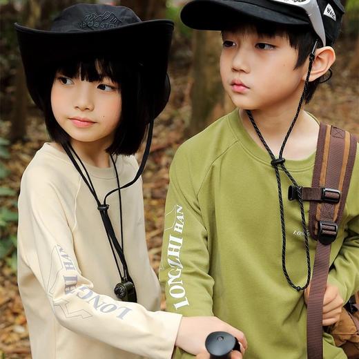 龙之涵 2024早春新品 亲子款踏春山涧系列微绒长袖衫 中大童春秋新款套头上衣 婴幼儿A类标准 商品图7