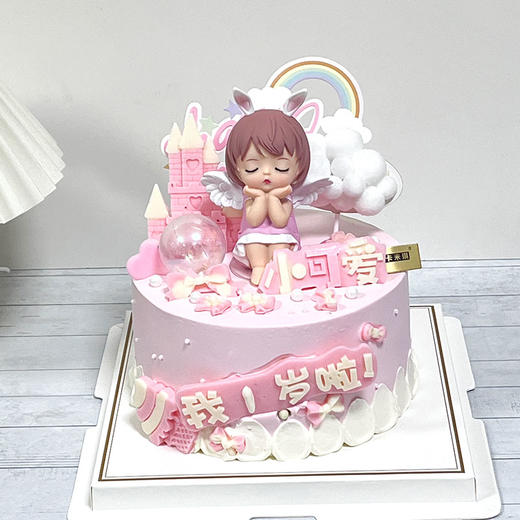 小可爱一岁周岁女孩蛋糕 商品图0