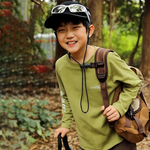 龙之涵 2024早春新品 亲子款踏春山涧系列微绒长袖衫 中大童春秋新款套头上衣 婴幼儿A类标准 商品图10