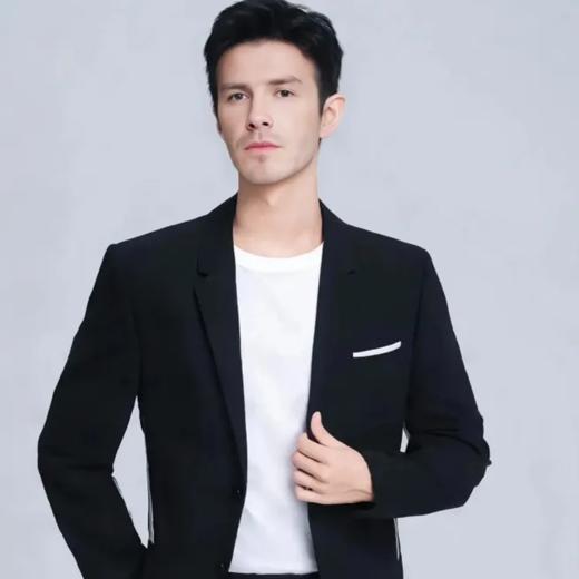 【现货】【龙贝莱甄选】【专为内搭设计的白T】【190g高端高支双面液氨丝光棉】明星同款圆领男士纯棉白色T恤打底衫 H241050458 商品图1