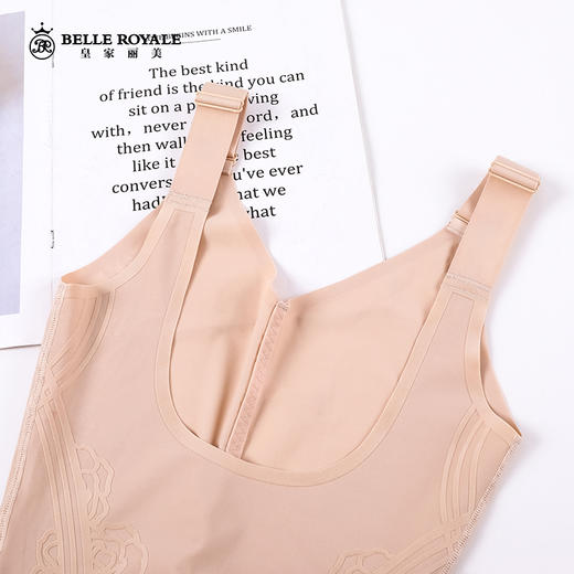 皇家丽美植绒0度塑身连体衣女植绒立体雕花中压收腹束腰轻盈零束缚SL088 商品图6