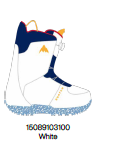 25/27BURTON雪鞋GROM BOA WHITE