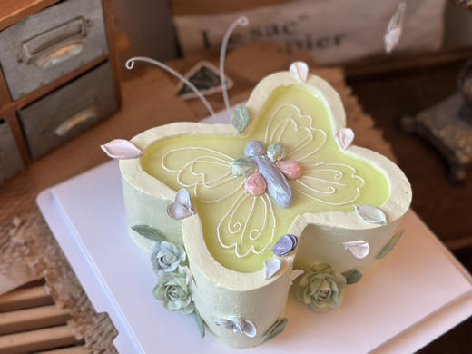 网红蝴蝶蛋糕，全部装饰可食用，提前5天预定哦，九运离火，点燃希望之光，破茧成蝶，舞动新的篇章。愿这份蝴蝶蛋糕，带你飞向更美好的未来 商品图12