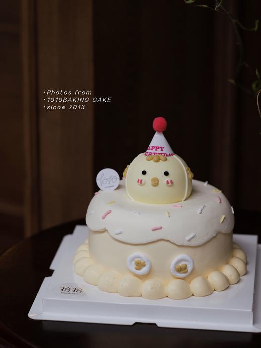 「呆萌小黄鸡」手绘立体小动物·100%动物奶油（附图6寸·提前3天预订） 商品图1