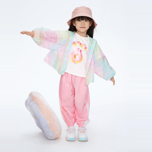 【实体店同款】女童户外防晒衣防紫外线轻薄外套新款安奈儿童装XG415543 商品图5