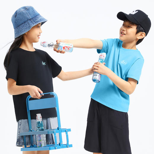 男女童轻薄柔软圆领亲子短袖T恤新款安奈儿童装童装小程序专享EM421145 商品图3