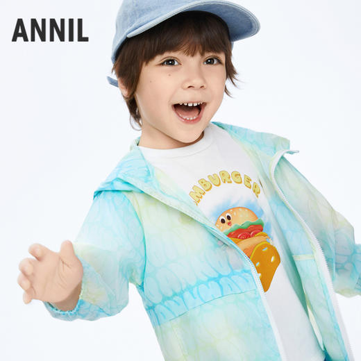 【实体店同款】男童户外防晒衣防紫外线轻薄外套新款安奈儿童装XB415533 商品图1