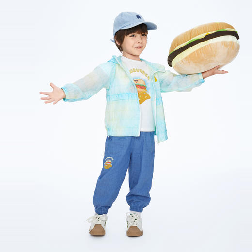 【实体店同款】男童户外防晒衣防紫外线轻薄外套新款安奈儿童装XB415533 商品图5