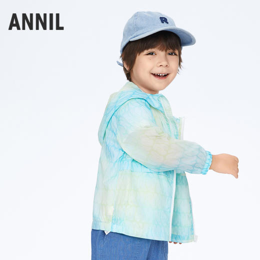 【实体店同款】男童户外防晒衣防紫外线轻薄外套新款安奈儿童装XB415533 商品图2