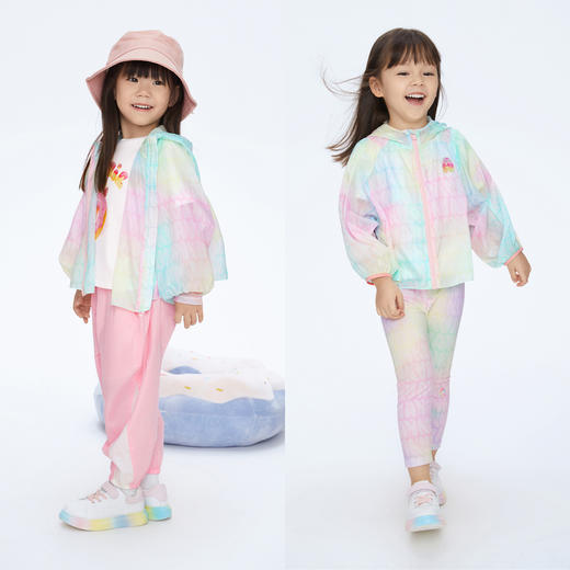 【实体店同款】女童户外防晒衣防紫外线轻薄外套新款安奈儿童装XG415543 商品图3