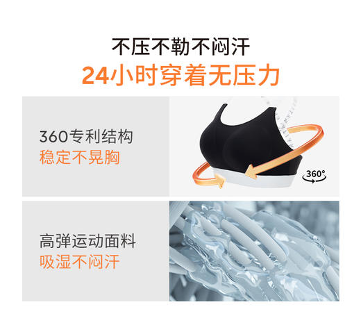 （雅典中强度运动文胸）大杯文胸经典款运动内衣健身承托稳定大胸内衣女 商品图3